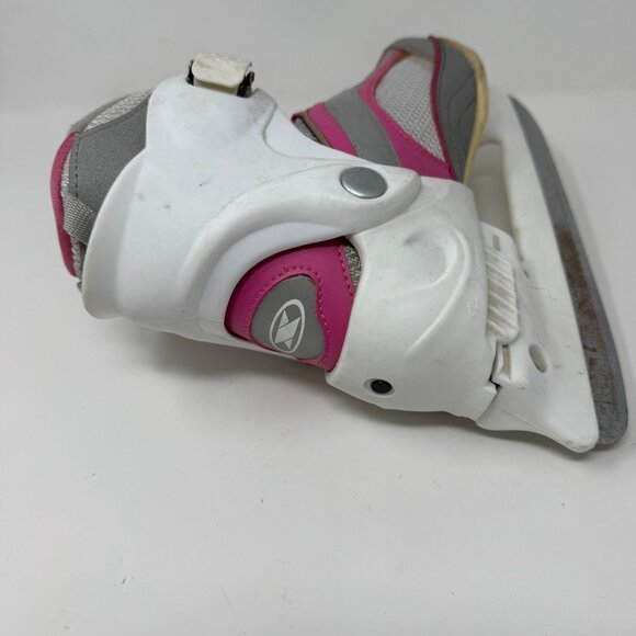 Adjustable Girls Ice Skates size 3-6 Pink & Gray‎ - Picture 6 of 7